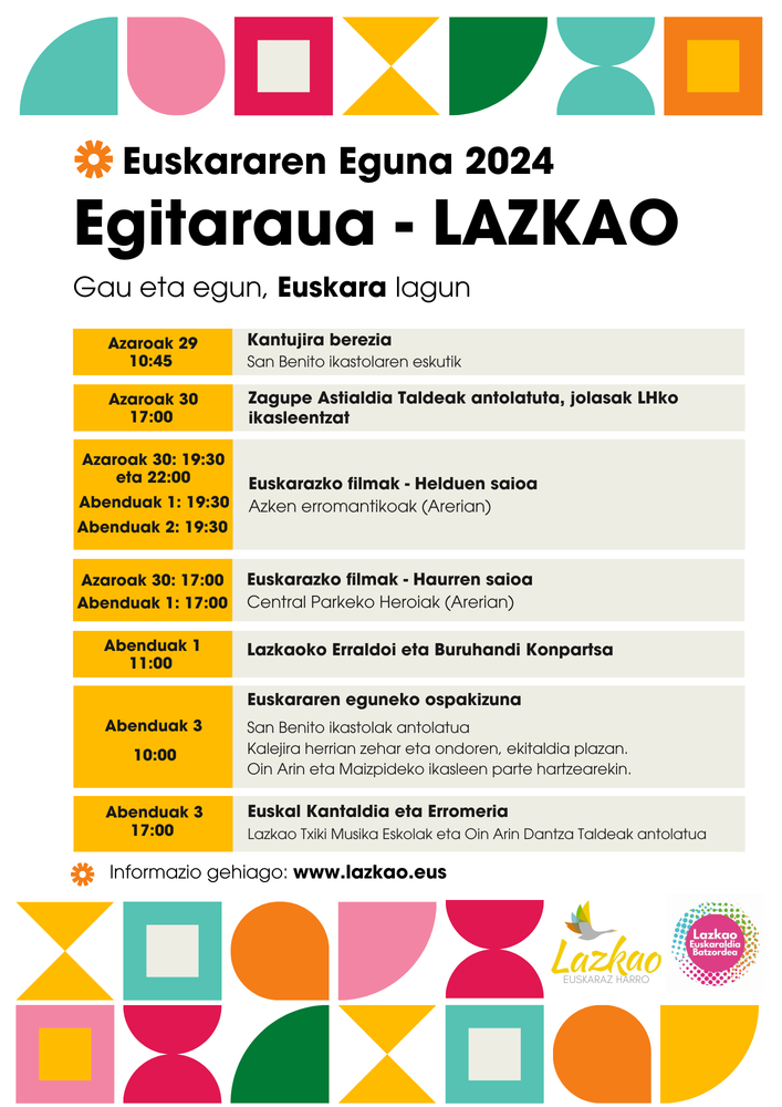 Euskararen Eguna 2024 Lazkao