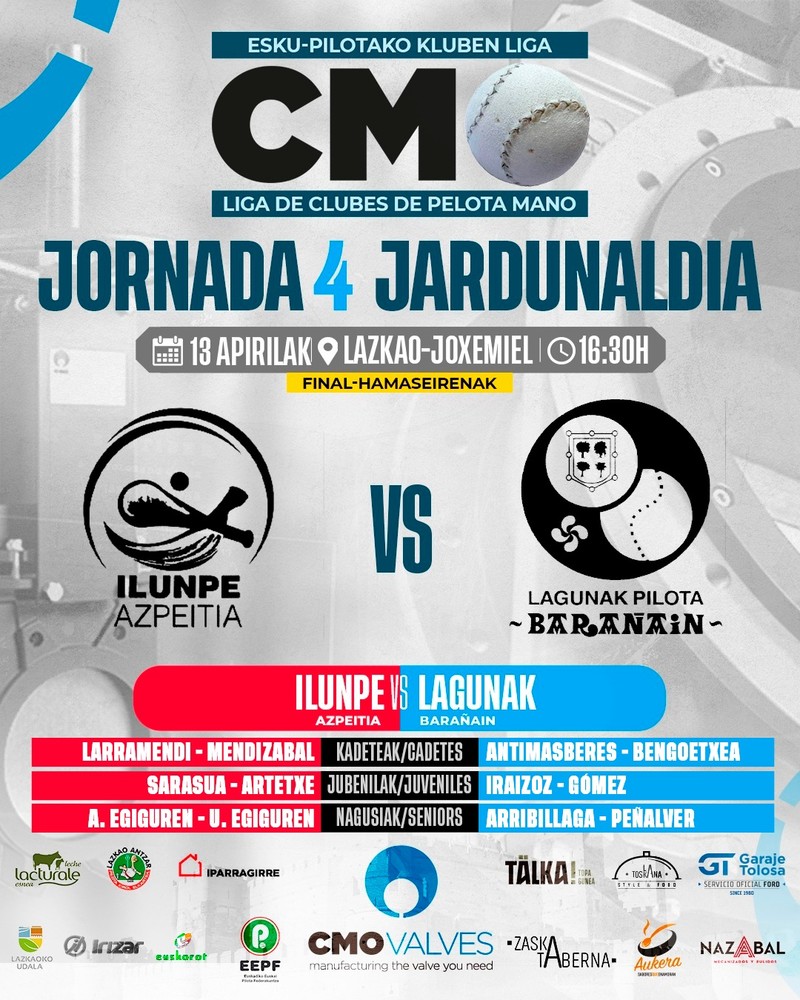 Pelota 4 jardunaldia