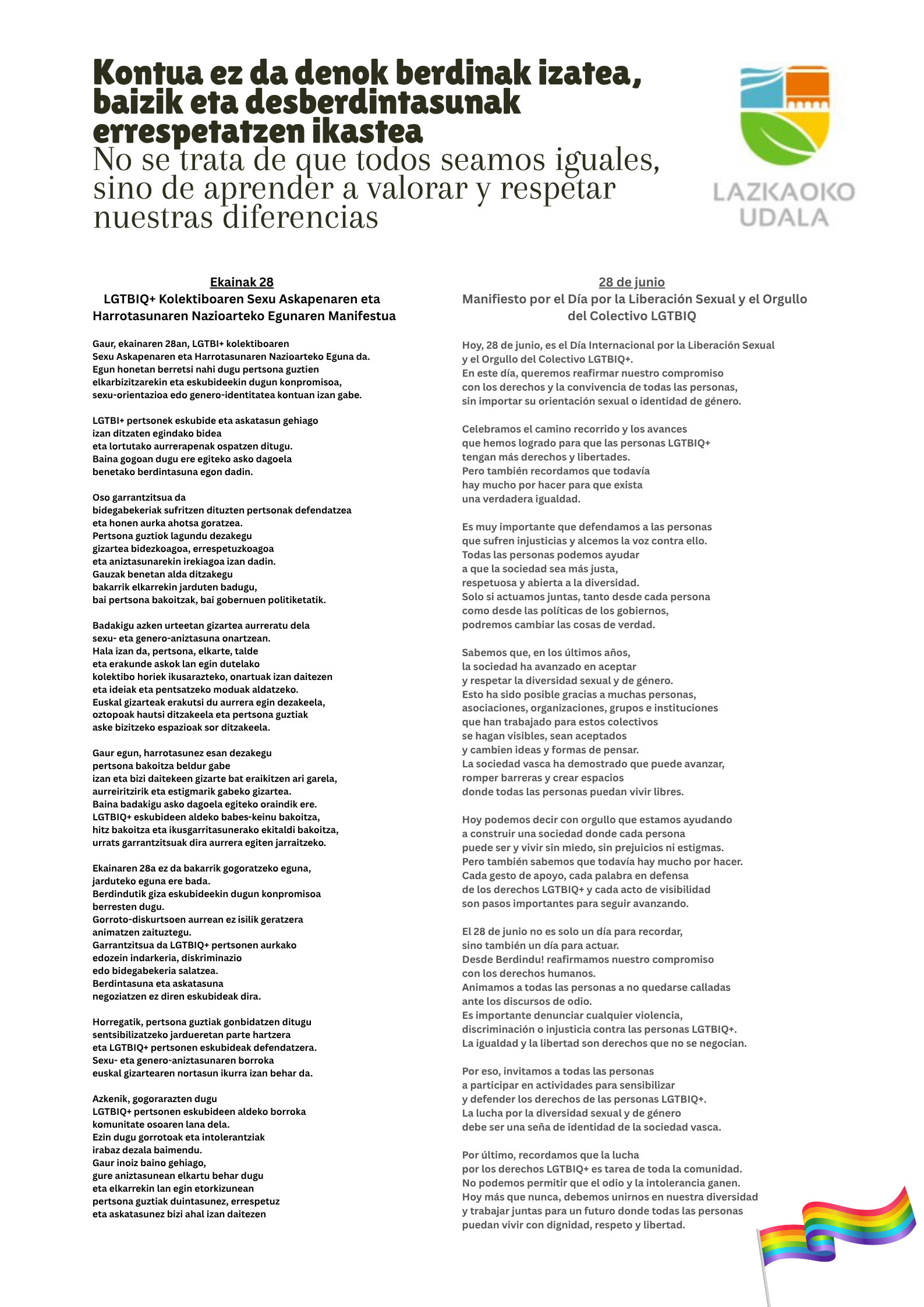 LGTBIQ ADIERAZPENA