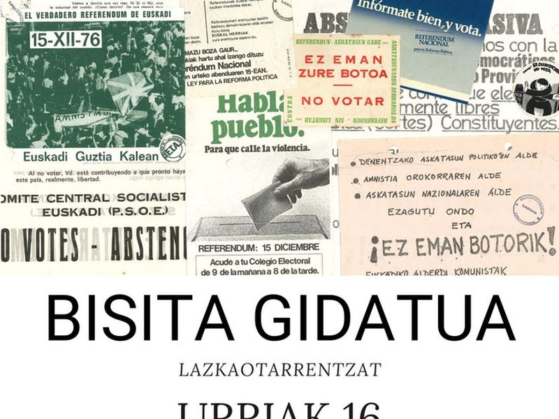 Visita guiada a la Fundacion Benedictinos de Lazkao, el 16 de octubre