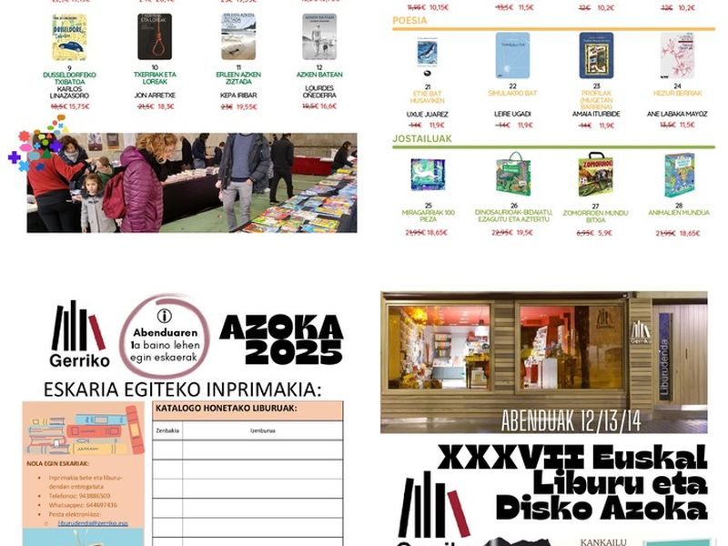Lazkao acoge del 12 al 14 de diciembre la XXXVII Feria del Libro y Música en Euskera